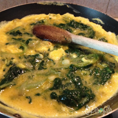 Frittata Cipollotti E Erbette Dell'orto